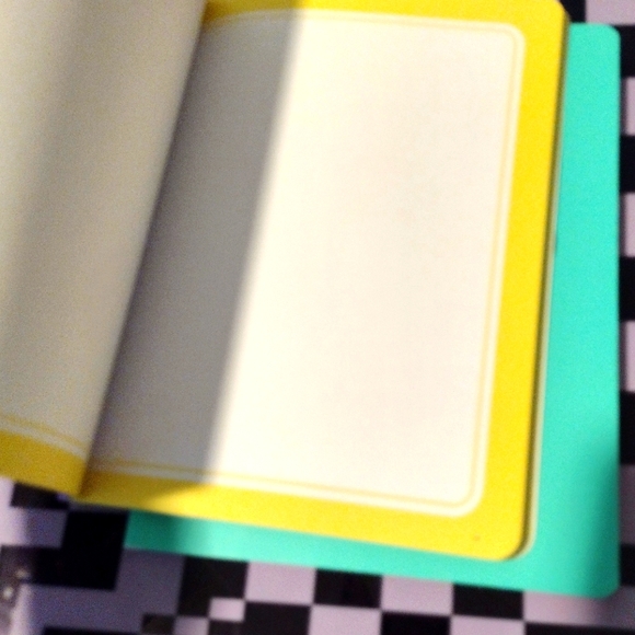 🌈5/$30 Notebook Set (2) Journal Blank HELLO Tiffany Mint Purple ON POINT NEW! - Picture 2 of 5